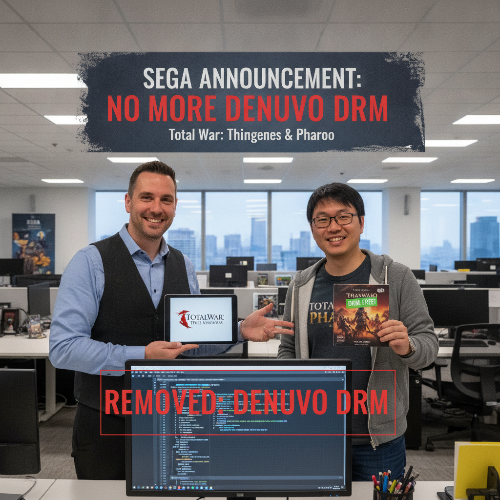 SEGA Officially Removes Denuvo DRM from Total War: Three Kingdoms and Total War: Pharaoh Dynasties